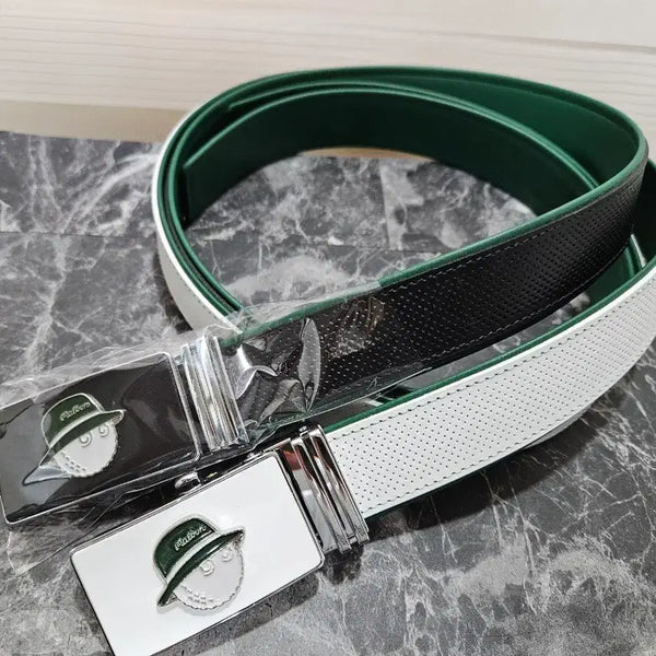 [BUNJANG] Malbon Golf Genuine Leather Automatic Belt Set / 말본 골프 (편안한 착용감)소가죽 자동벨트 세트