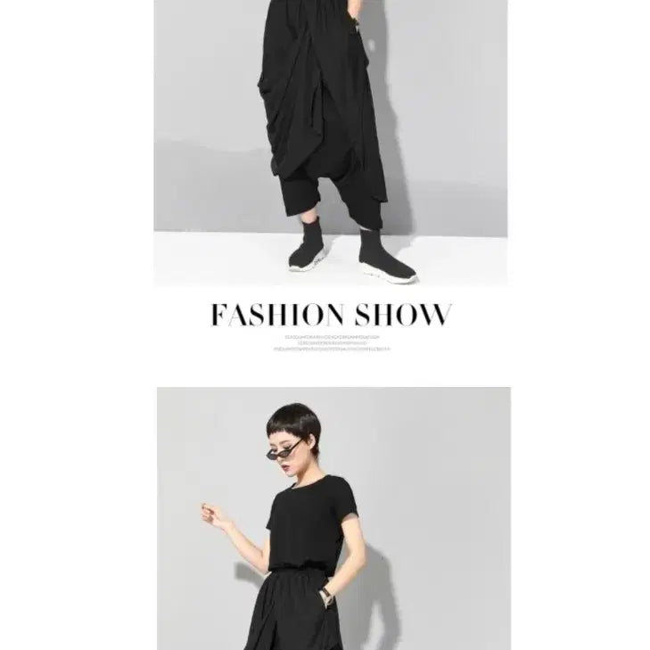 [BUNJANG] Chiffon Layered Aladdin Pants / 쉬폰레이어드 알라딘바지