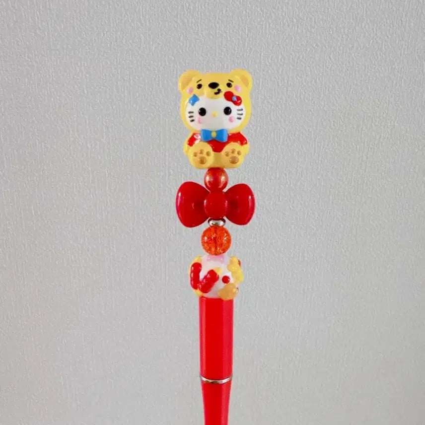 [BUNJANG] Handmade Gombdol Kitty Deco Ballpoint Pen / 곰돌이키티 볼꾸볼펜 수제볼펜 키티볼꾸