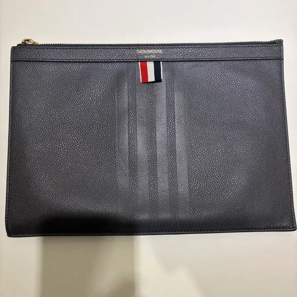 [BUNJANG] Thom Browne De Bossed 4-Bar Medium Clutch / 톰브라운 클러치
