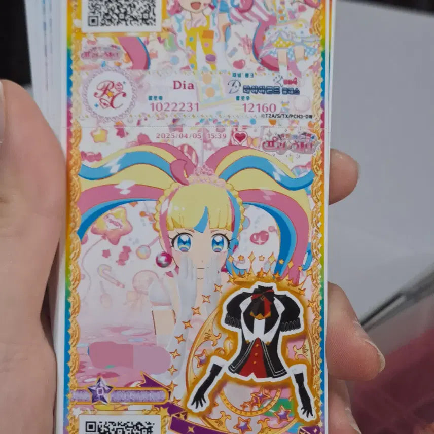 [BUNJANG] Mifaking Pripara Pri-Channel Diamond Ticket Flower Pripara Black Top / [미파킹]프리파라 프리채널 다이아 티켓 꽃의 프리파라 블랙 탑