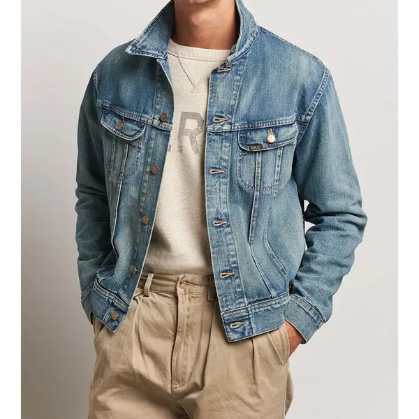 [BUNJANG] RRL Lot 271 Leland Denim Trucker Jacket - Washed Indigo (XS) / [A+등급 XS 95] RRL 더블알엘 LOT271 리랜드 데님트러커자켓
