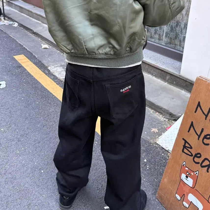 [BUNJANG] Supreme 25FW Baggy Selvedge Jeans Rigid Black (32) / 25fw 슈프림 배기 셀비진 진 리지드 블랙(32)