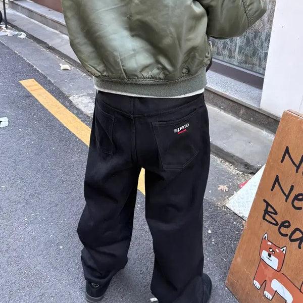 [BUNJANG] Supreme 25FW Baggy Selvedge Jeans Rigid Black (32) / 25fw 슈프림 배기 셀비진 진 리지드 블랙(32)