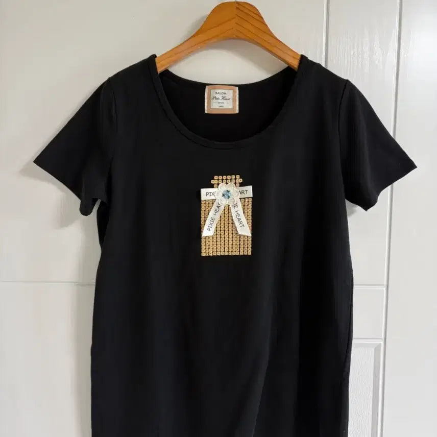 [BUNJANG] Vintage Black Round Neck Cotton T-Shirt (M) / (일본 수입 빈티지)반팔 티셔츠 블랙 검정 기본 라운드 면티 M