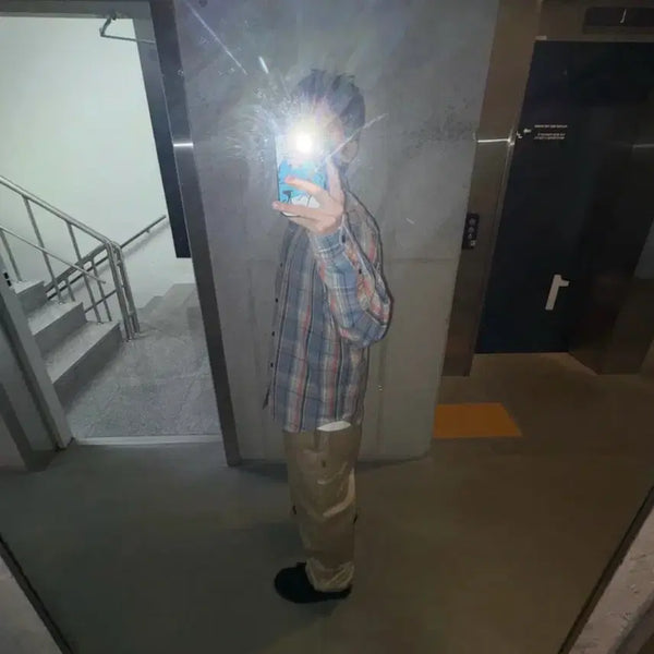 [BUNJANG] Stussy Dan Washed Cotton Plaid Shirt - Blue / Stussy Dan Washed Cotton Plaid Shirt Blu