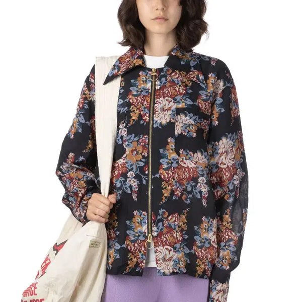 [BUNJANG] Capital Maria Flower Patterned Bomber Jacket / 캐피탈 마리아