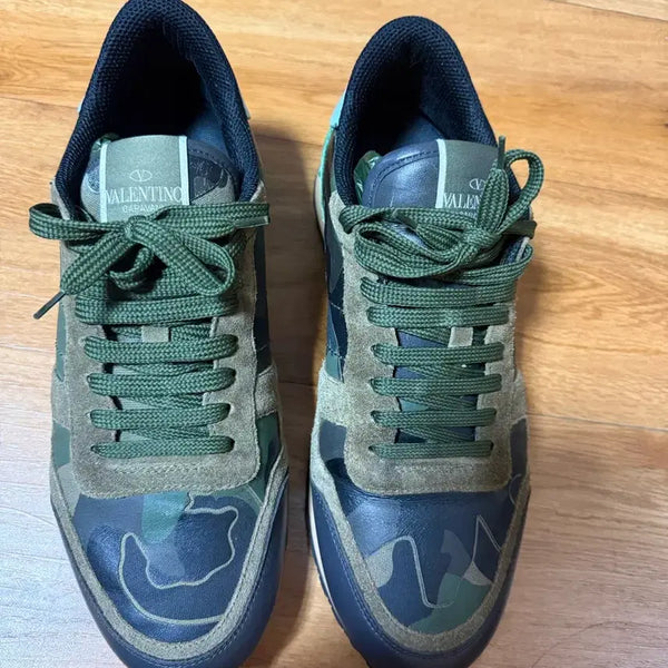 [BUNJANG] Valentino Camouflage Pattern Sneakers / 발렌티노 신발