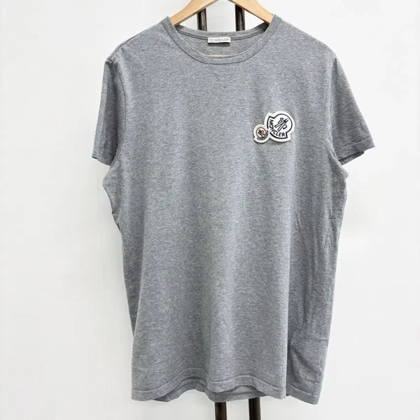 [BUNJANG] Moncler Double Logo T-Shirt - Size L / [L]몽클레어 더블와펜 반팔티