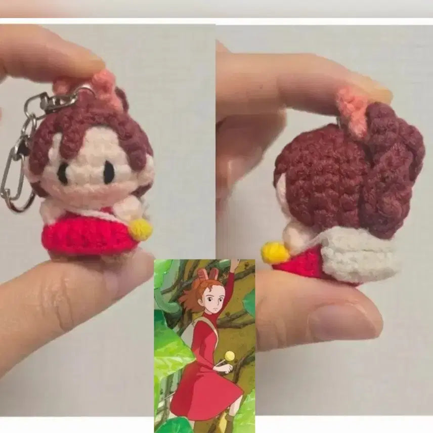 [BUNJANG] Arrietty The Secret World of Arrietty Hand-Knitted Keychain / ##애니 마루밑 아리에티## 손뜨개키링