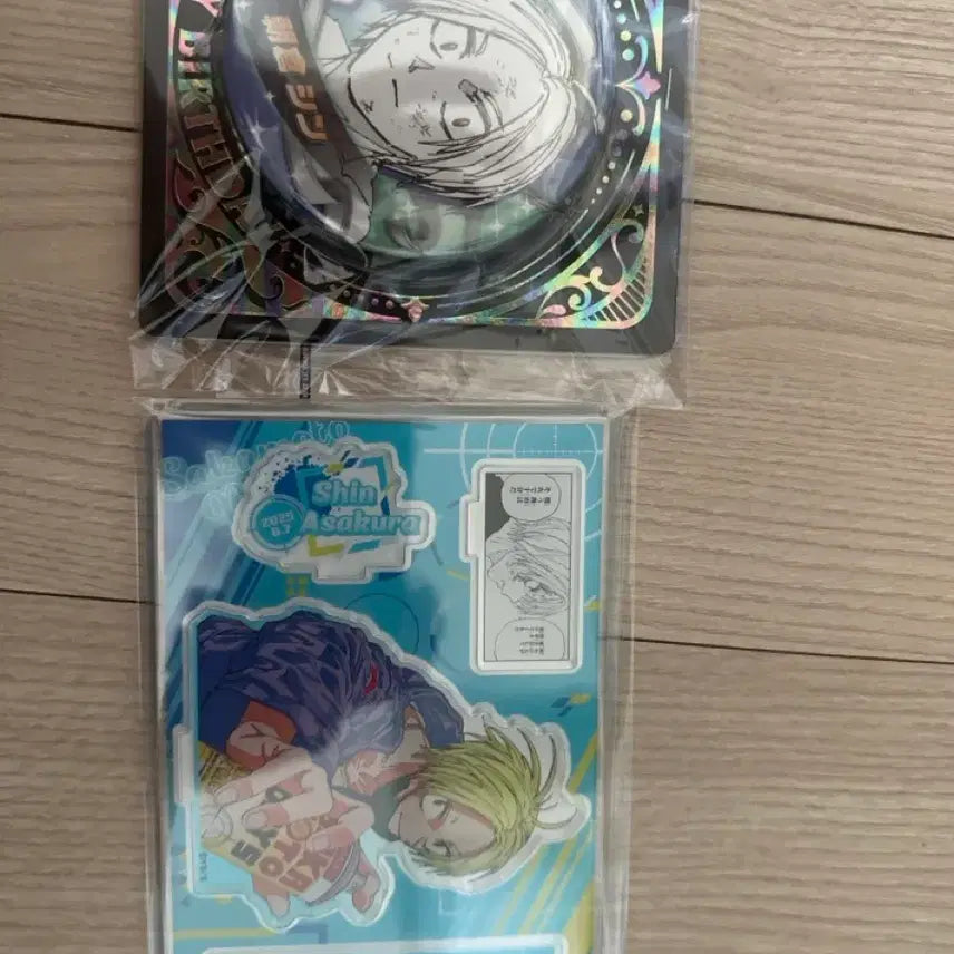 [BUNJANG] Sakamoto Days Shin 25th Birthday Diorama & Can Badge Set (Unsealed, Bundle) / 사카모토데이즈 신 25  점프샵 생일 디오라마,캔빗지 미개봉 일괄