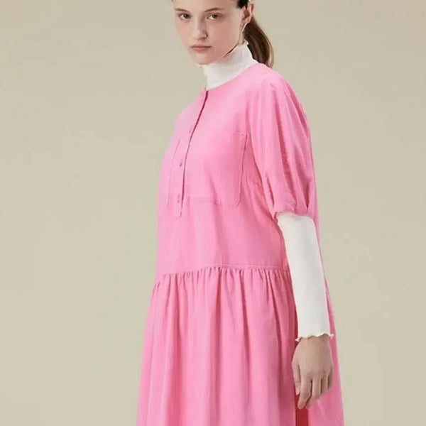 [BUNJANG] Thursday Island Pink Long Dress 2023 / F 2023 써스데이아일랜드 핑크 롱 원피스