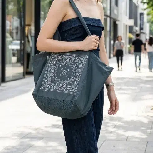 [BUNJANG] Paisley Tote Shoulder Bag / 페이즐리 토트 숄더백