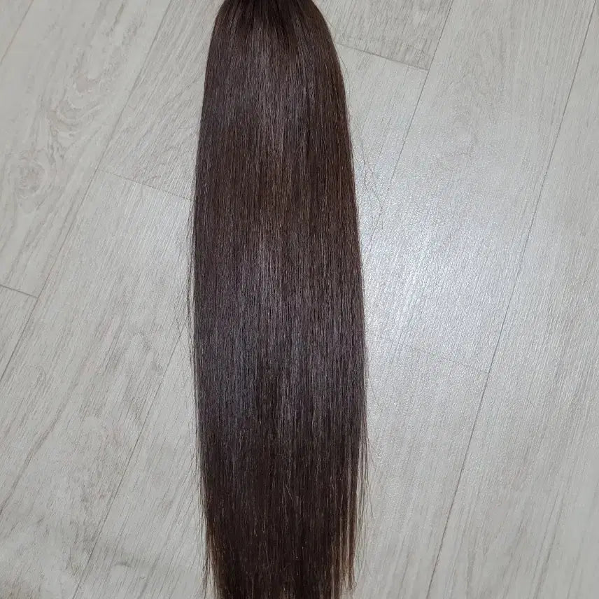 [BUNJANG] 16-Inch 200 Strands Dark Brown Natural Hair No-Tip Extensions / 붙임머리 노팁천연모 16인치 200가닥