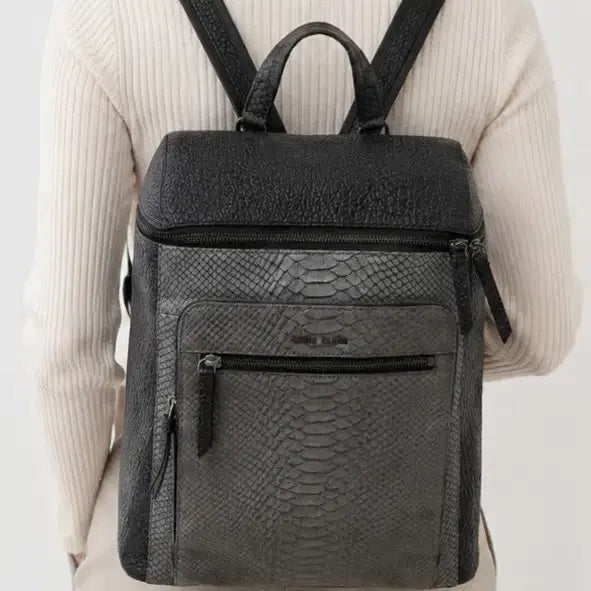 [BUNJANG] Anne Klein Leather Backpack / 정품)앤클라인 백팩  (상태굿)