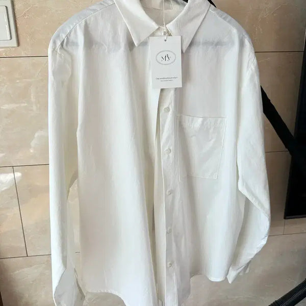 [BUNJANG] Under V White Shirt / 새상품) 언더비 셔츠 화이트