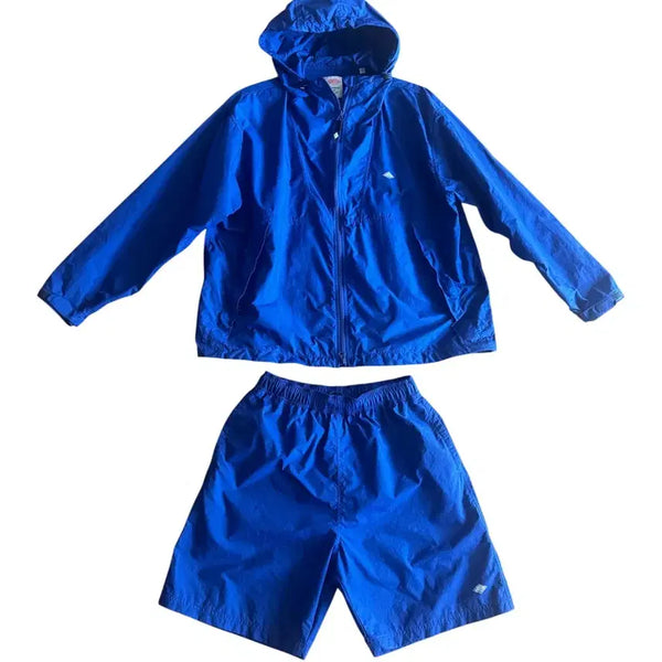 [BUNJANG] DANTON Blue Hooded Windbreaker Jacket / DANTON 블루 후드 바람막이(L)
