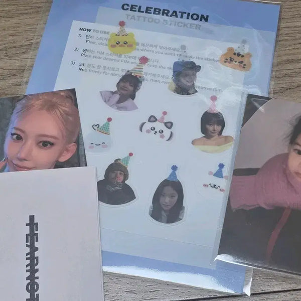 [BUNJANG] LE SSERAFIM Sakura Celebration Week 2 Official Photocard Set (Sakura, Baby Photocard, Sticker) / 르세라핌 셀레브레이션 2주차 공방포카(사쿠라,애기포카,스티커)