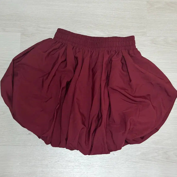 [BUNJANG] Balloon Fit Skirt (Burgundy) / 벌룬 / 버블 핏 스커트(버건디)