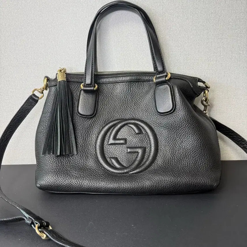 [BUNJANG] Gucci Soho Tassel Chain Tote Bag / 구찌 소호라인 테슬 체인 토트 겸 숄더백