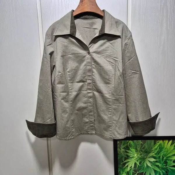 [BUNJANG] Japanese Vintage Color Block Shirt Jacket / (세일)JPN VTG.소매배색 셔츠자켓