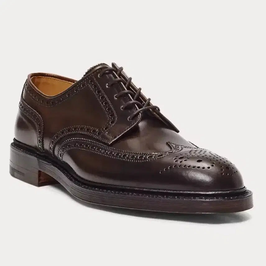 [BUNJANG] Polo Ralph Lauren Marlow Cordovan Wingtip Shoes Size 8D / 폴로 랄프로렌 말로우 코도반 윙팁 8D
