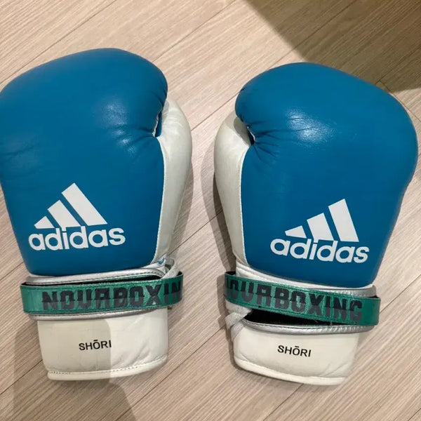[BUNJANG] Adidas Boxing Gloves 16oz Blue/White / 아디다스 복싱 글러브 16oz 블루/화이트