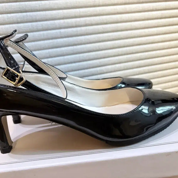 [BUNJANG] Women's Black Strap Heels - 235mm / 여성힐 235mm