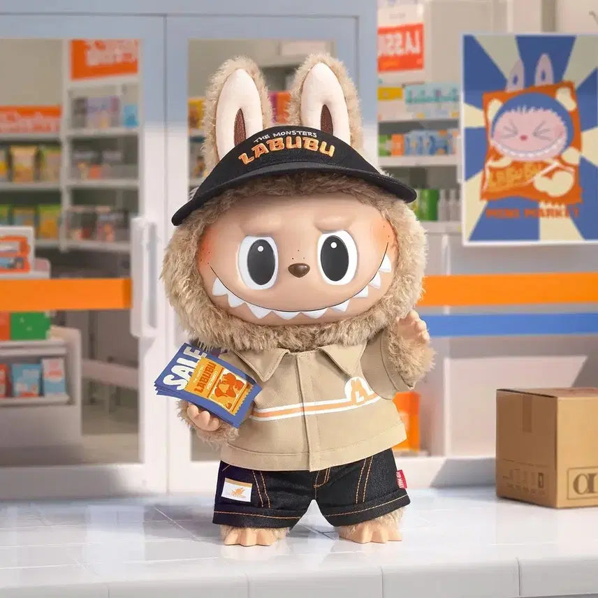 [BUNJANG] Pop Mart Suspicious Convenience Store Manager Large Labubu 37cm (Sealed) / [팝마트정품/완전미개봉/무료배송]수상한 편의점 점장 대형 라부부 37cm