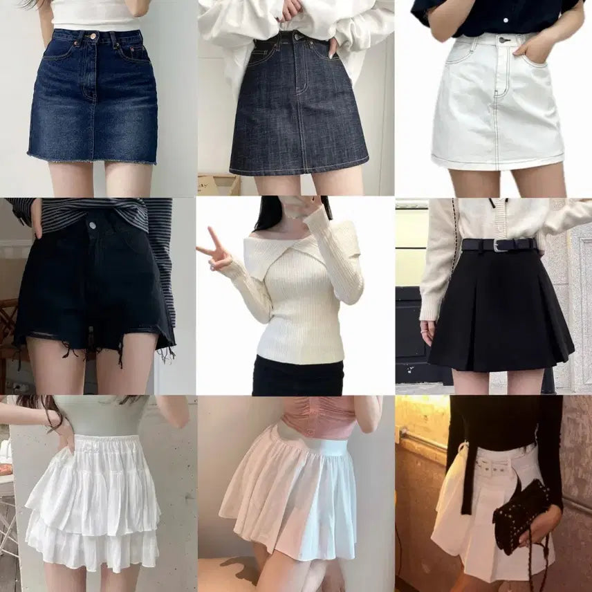 [BUNJANG] Women's Mini Skirts and Shorts Bundle / 숏 미니 스커트 숏팬츠 반바지 짧치 모음 교신