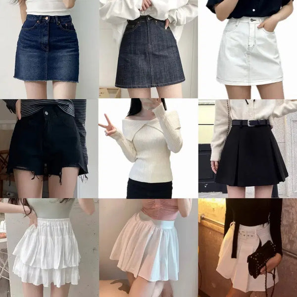 [BUNJANG] Women's Mini Skirts and Shorts Bundle / 숏 미니 스커트 숏팬츠 반바지 짧치 모음 교신