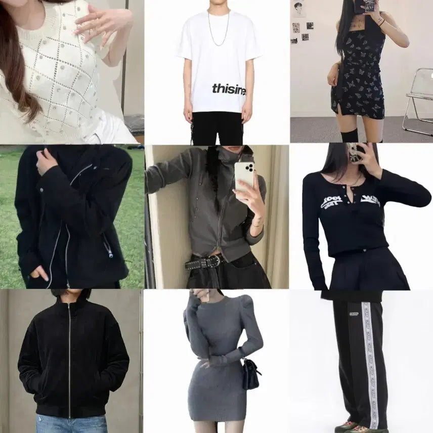 [BUNJANG] Assorted Women's Clothing Bundle / 무채색 여러가지 여성 의류 모음 교신