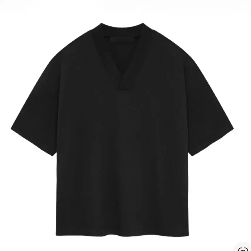 [BUNJANG] Uniqlo Essential V-Neck T-Shirt Jet Black - 24SS / 에센셜 브이넥 티셔츠 제트 블랙 - 24SS
