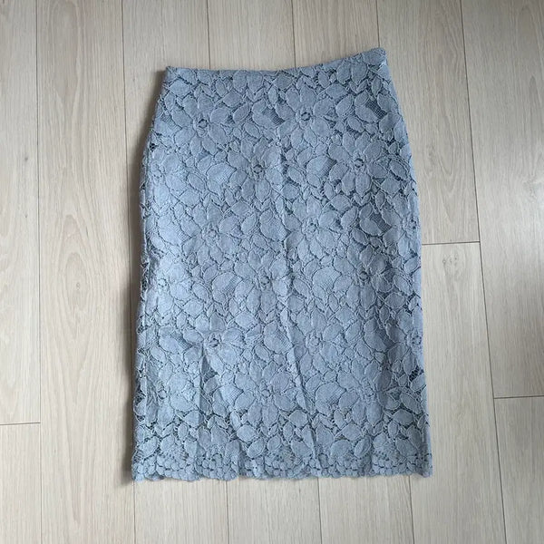 [BUNJANG] JJ JIGOTT Lace Skirt Sky Size 55 / 새상품) JJ지고트 레이스 스커트