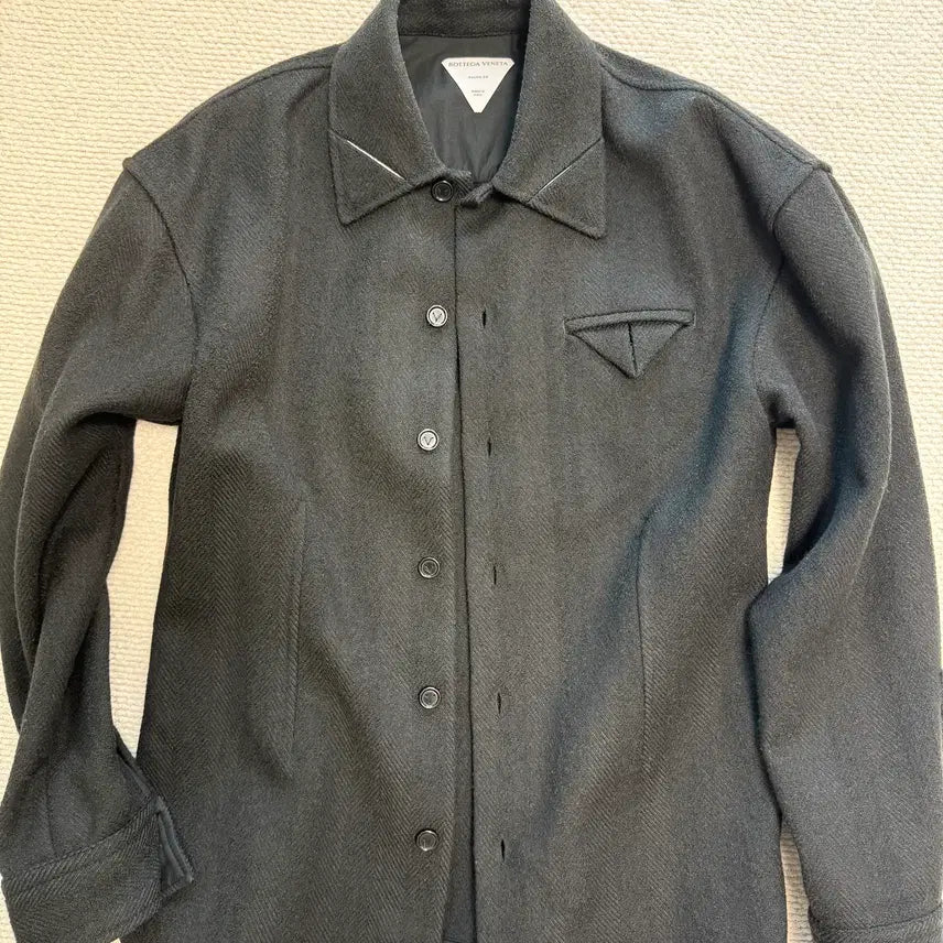 [BUNJANG] Bottega Veneta Chevron Wool Shirt 48 / (급처) 보테가베네타 쉐브론 울 셔츠 48