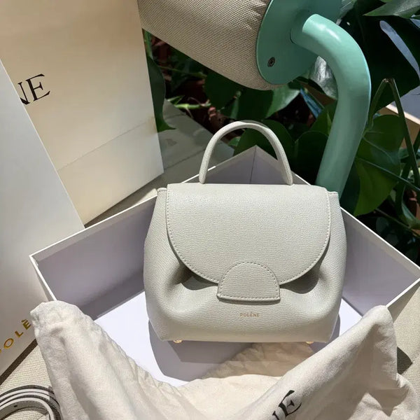 [BUNJANG] Polène Clutch Shoulder Bag White Calfskin Leather Women's / 폴렌느 클러치백 숄더백 화이트  소가죽 여성