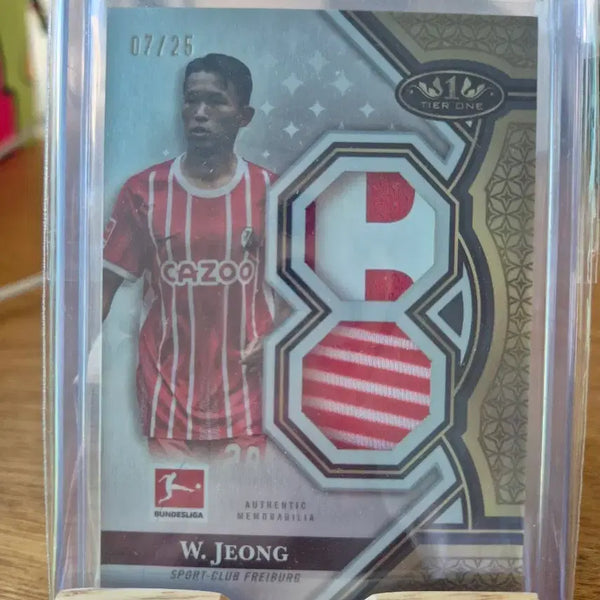 [BUNJANG] Tier One Jeong Woo-yeong Jersey Card / Tier One 정우영 W. Jeong 저지 카드 07/25