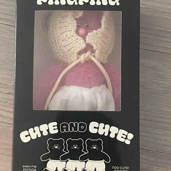 [BUNJANG] Monamhee FW Pingpingi Plush Keyring - Pink / 모남희 FW 핑핑이 플러시 키링 핑크