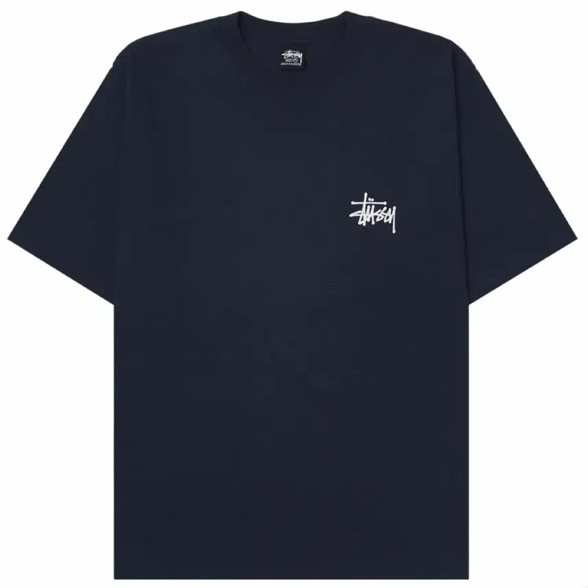 [BUNJANG] Stussy Basic Stussy T-Shirt Navy / 스투시 베이직 스투시 티셔츠 네이비 2024, 2025