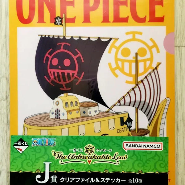 [BUNJANG] One Piece J Prize Clear File & Sticker Set / 원피스 J상 클리어파일 & 스티커 세트
