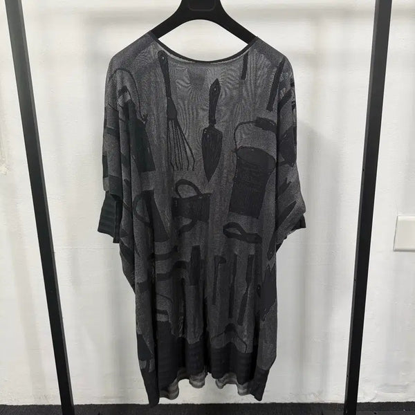 [BUNJANG] Pleats Please Issey Miyake Dôgu Pattern Sheer Tunic Dress / 플리츠플리즈 이세이미야케 도구 패턴 튜닉 시스루 원피스