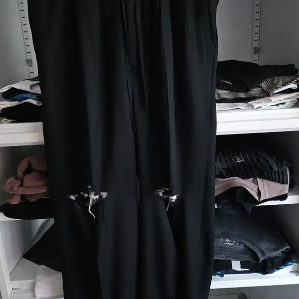 [BUNJANG] Anselm Damage Black Slacks Size 3 / 안셀름 데미지 슬랙스 블랙 3사이즈