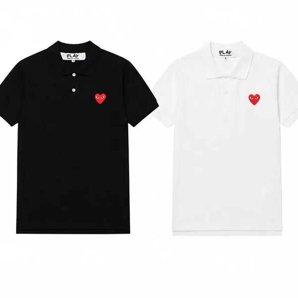 [BUNJANG] Comme des Garçons Play Heart Red Badge Polo T-Shirt / 꼼데가르송 하트 레드와펜  PK 반팔 카라티
