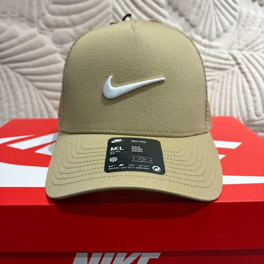 [BUNJANG] Nike Rise Mesh Cap M/L (58cm) Beige / 나이키 라이즈 볼캡 모자 메쉬 M/L(58사이즈) 베이지