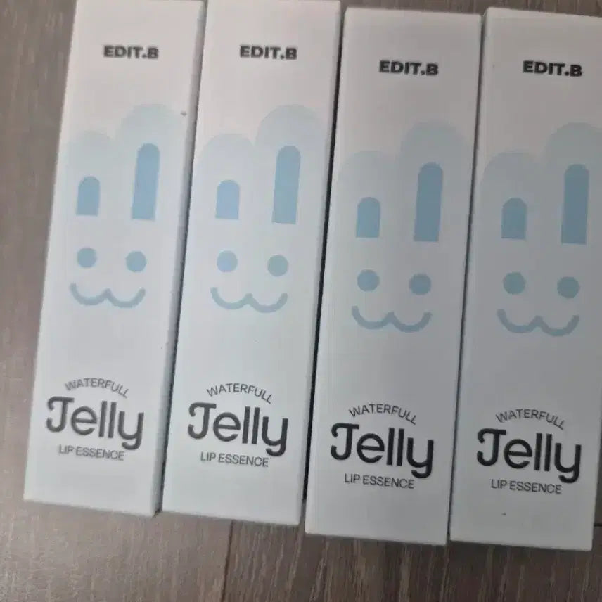 [BUNJANG] Edit B Waterful Jelly Lip Essence 4 Pieces / 에딧비 워터풀 젤리 립 에센스 4개
