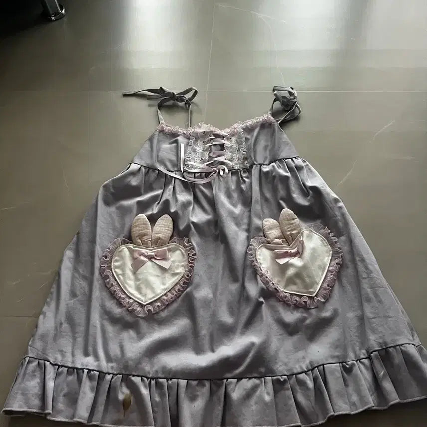 [BUNJANG] Nail Patch Lavender Dress / 일본 나일퍼치 라벤더 원피스