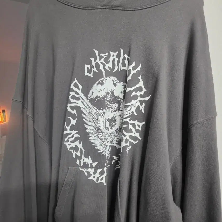 [BUNJANG] OurPass Hoodie Grey Free Size / 아워파스 후디