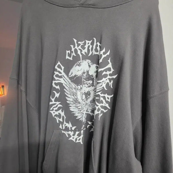 [BUNJANG] OurPass Hoodie Grey Free Size / 아워파스 후디