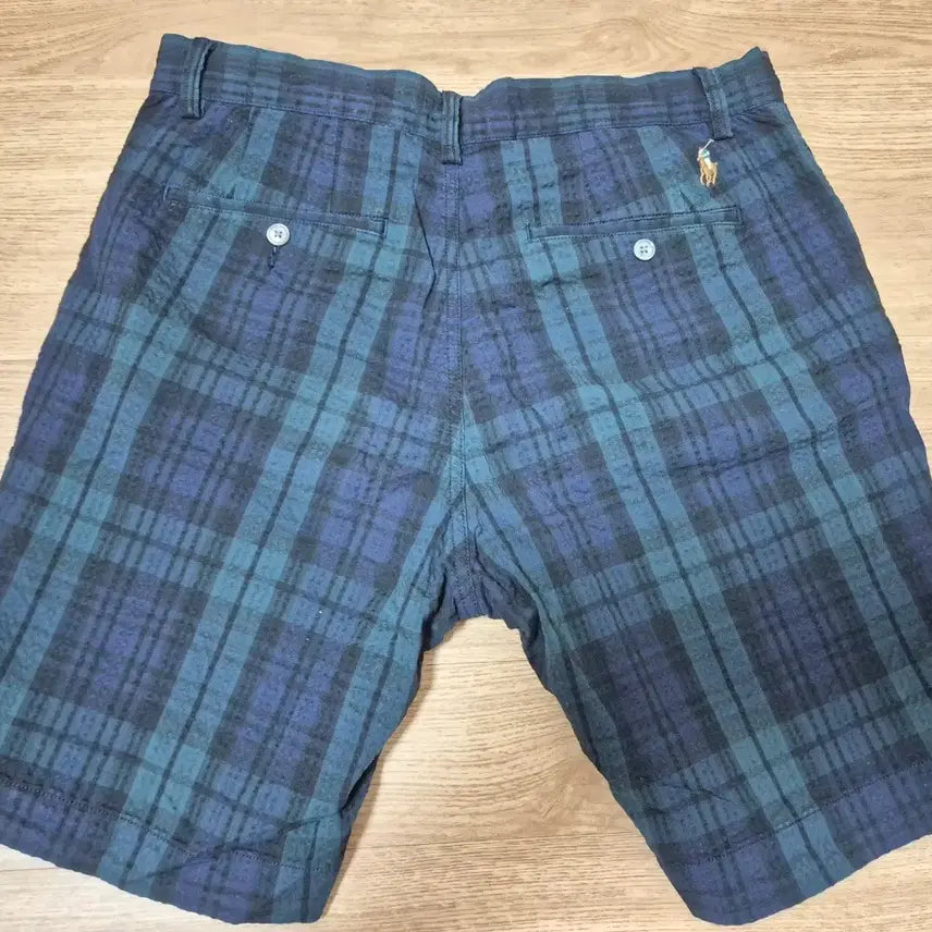 [BUNJANG] Polo Ralph Lauren Seersucker Tartan Shorts 30" / 폴로 랄프로렌 시어서커 타탄 반바지 30인치 압도 프리덤