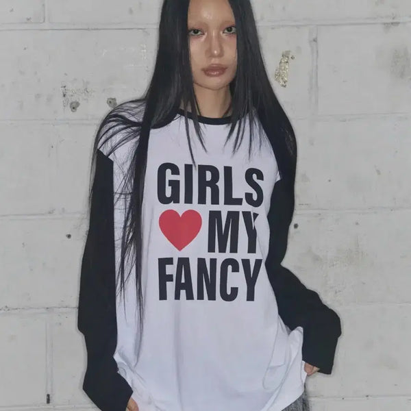 [BUNJANG] Fancy Club Long Sleeve T-shirt / 팬시클럽 롱슬리브